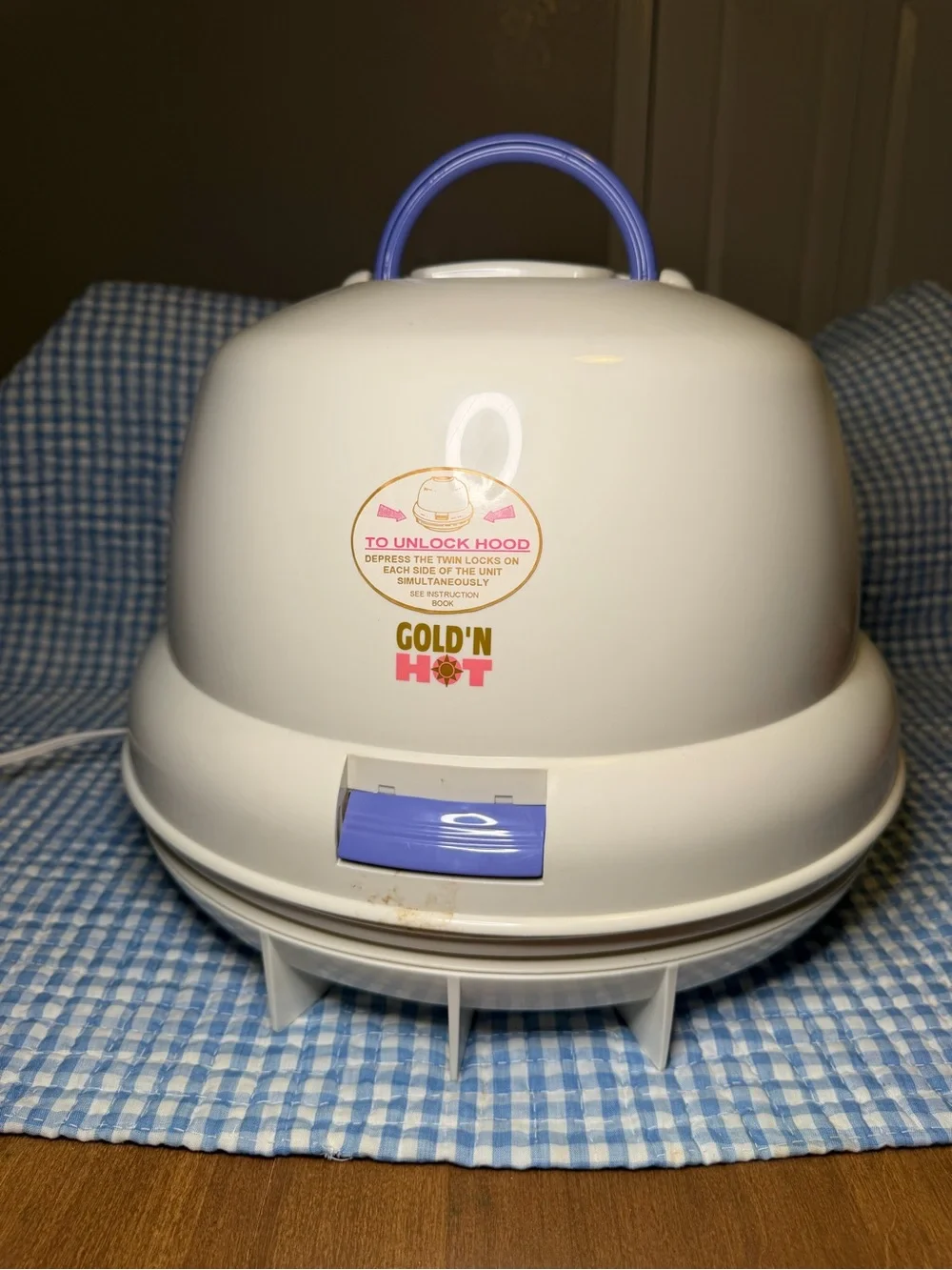 Gold 'N Hot Tabletop Portable Hard Hat Hooded Hair Dryer
